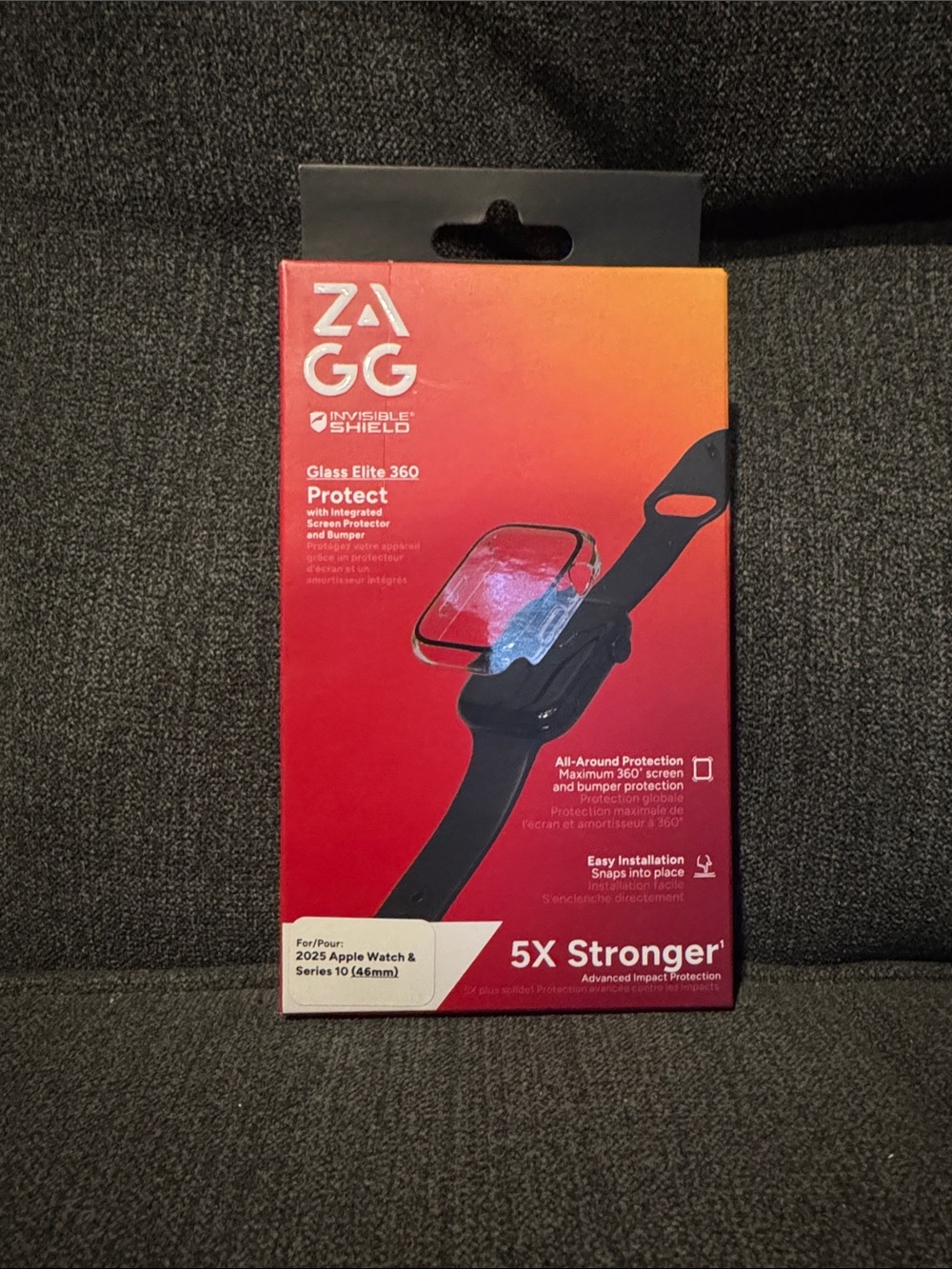 3/$30! 🛍️ ZAGG Glass Elite 360 Screen Protector for Apple Watch - Black
